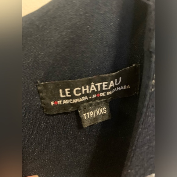 Le Château Girls’ Navy Fit & Flare Dress - Size XXS (Kids) - Picture 9 of 9